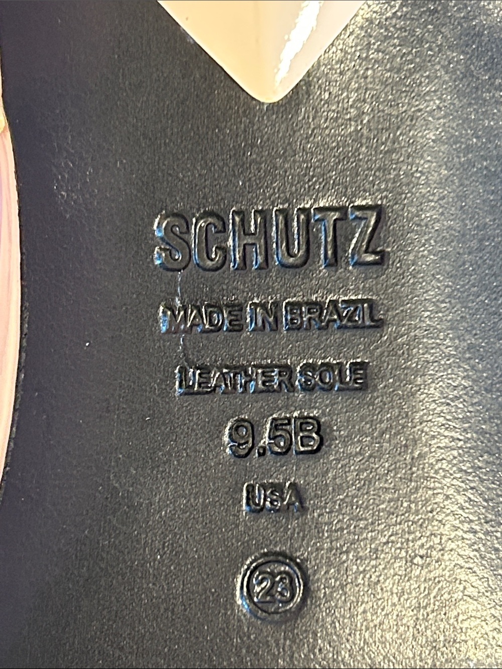 SCHUTZ CAROLYN 50MM LEATHER KITTEN-HEEL THONG SANDALS VERY LIGHT PINK SIZE 9.5 - Picture 9 of 15